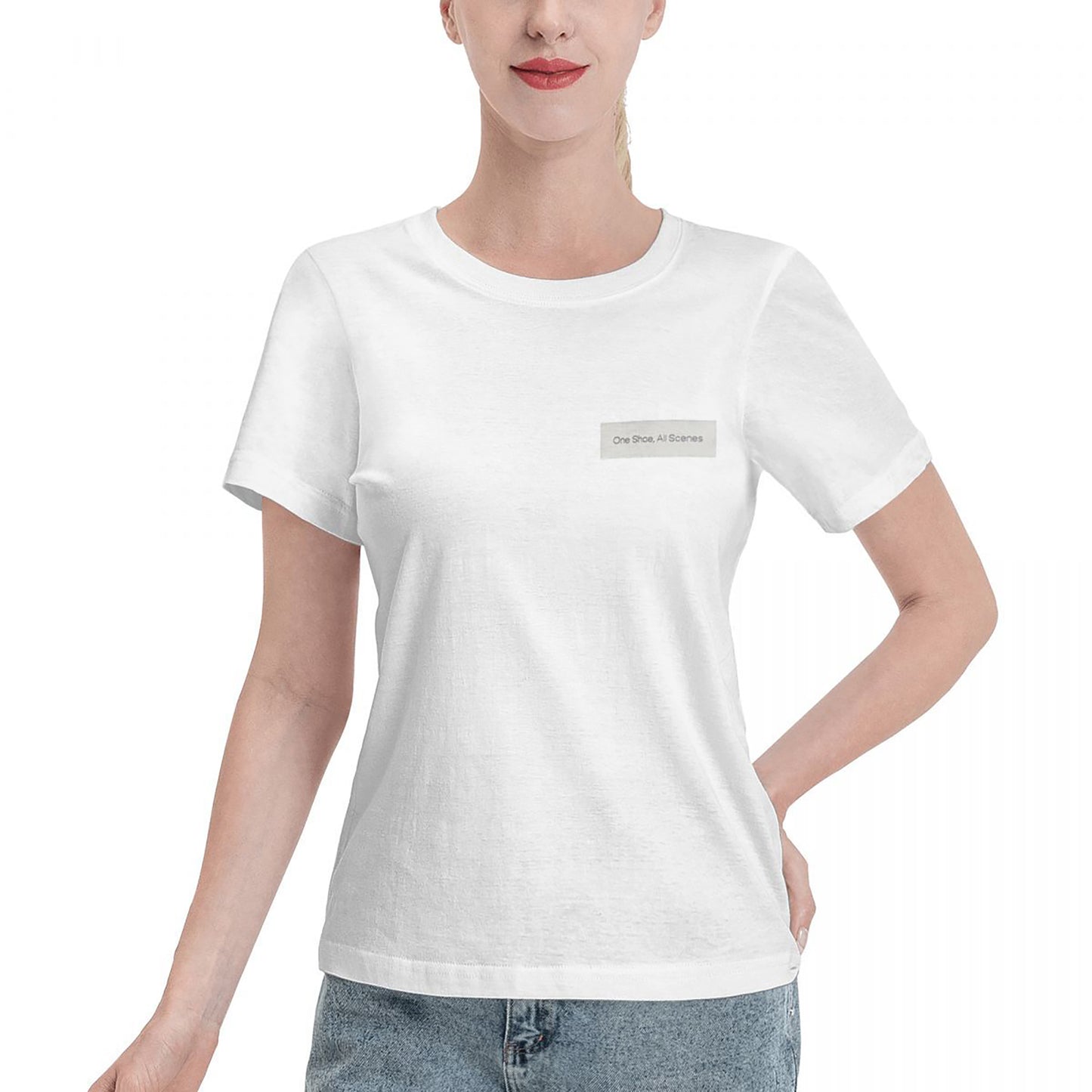 Simple Pure White T-Shirt Fashion Cotton Clothes