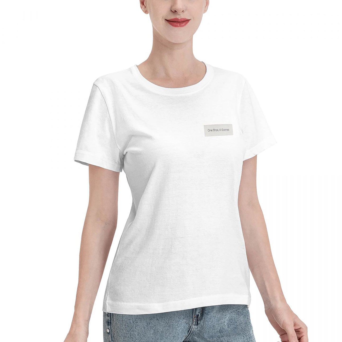 Simple Pure White T-Shirt Fashion Cotton Clothes