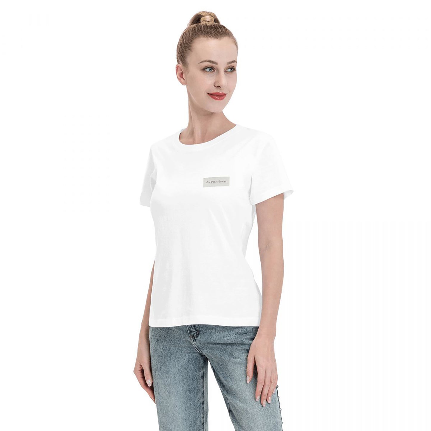 Simple Pure White T-Shirt Fashion Cotton Clothes