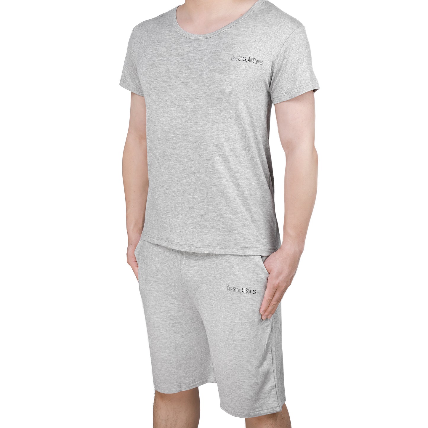 Grey pajama set from One Shoe,All Scenes!