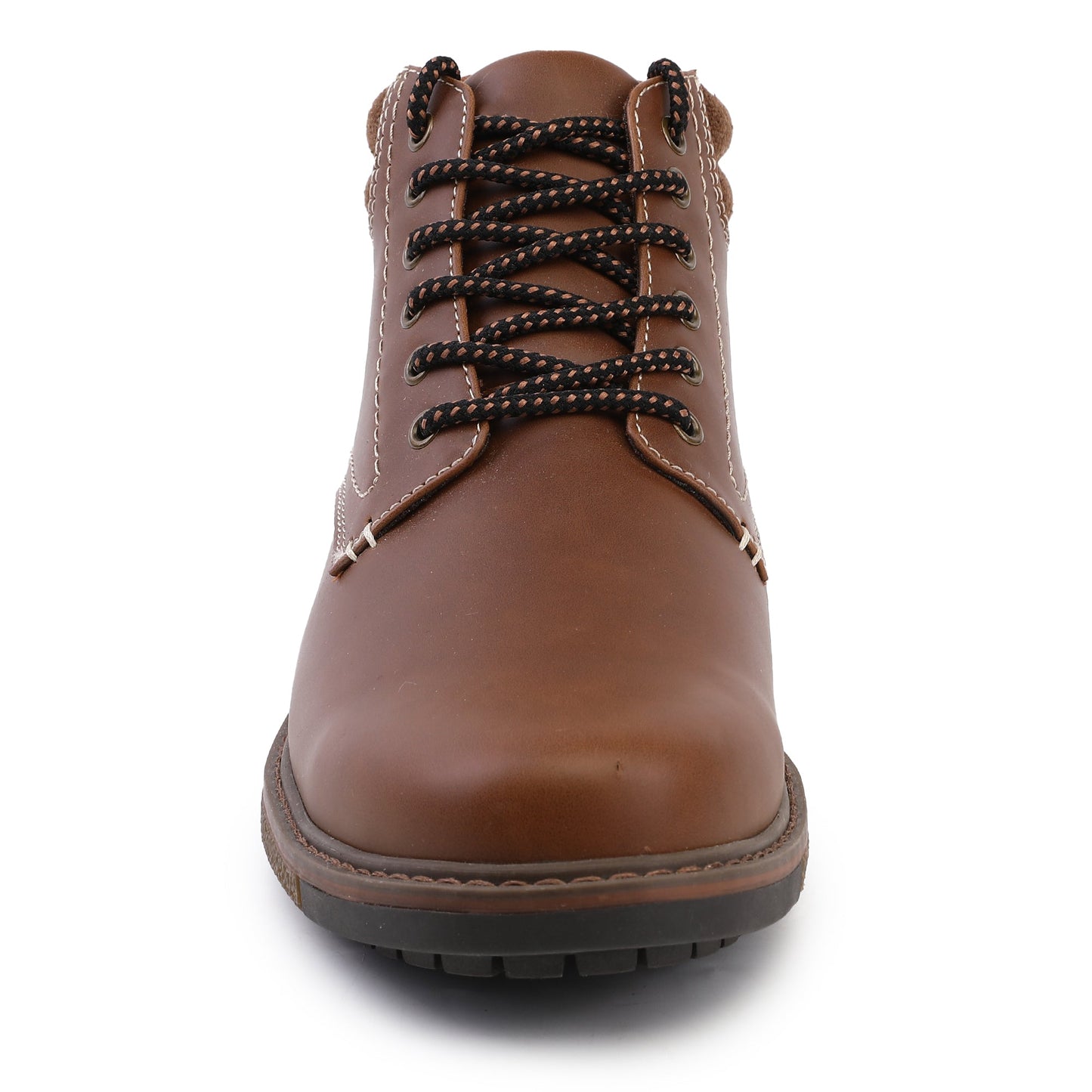 Men's Vintage Solid Color Boots, Comfy Non Slip Durable Lace Up Shoes For Men's Outdoor Activities