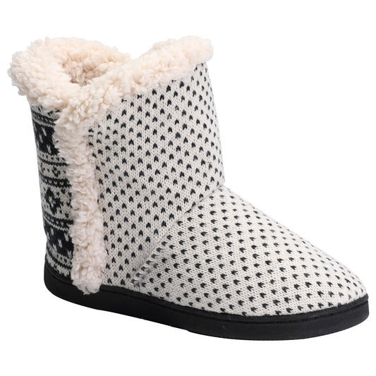 Womens Fashion Slipper Booties Knitted Ankle Memory Foam Slippers