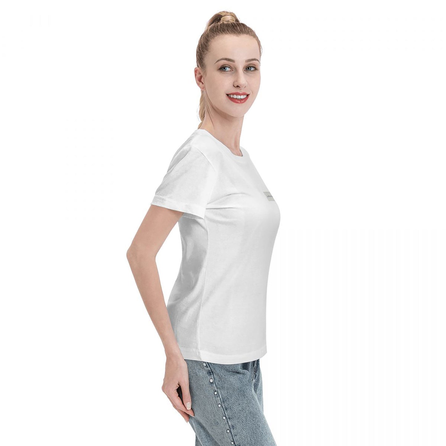 Simple Pure  White T-Shirt Fashion Cotton Clothes