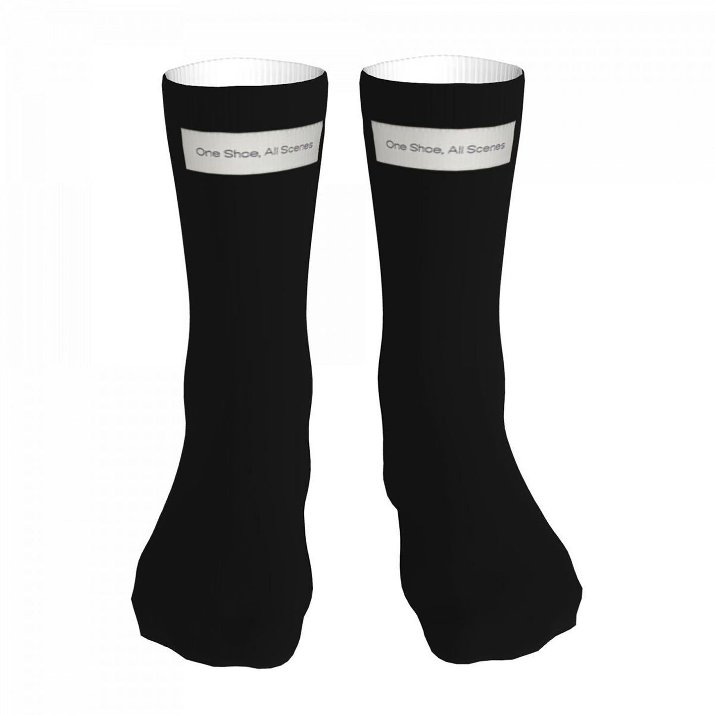 Classic Black Men's Socks Soft and Breathable Daily Wear