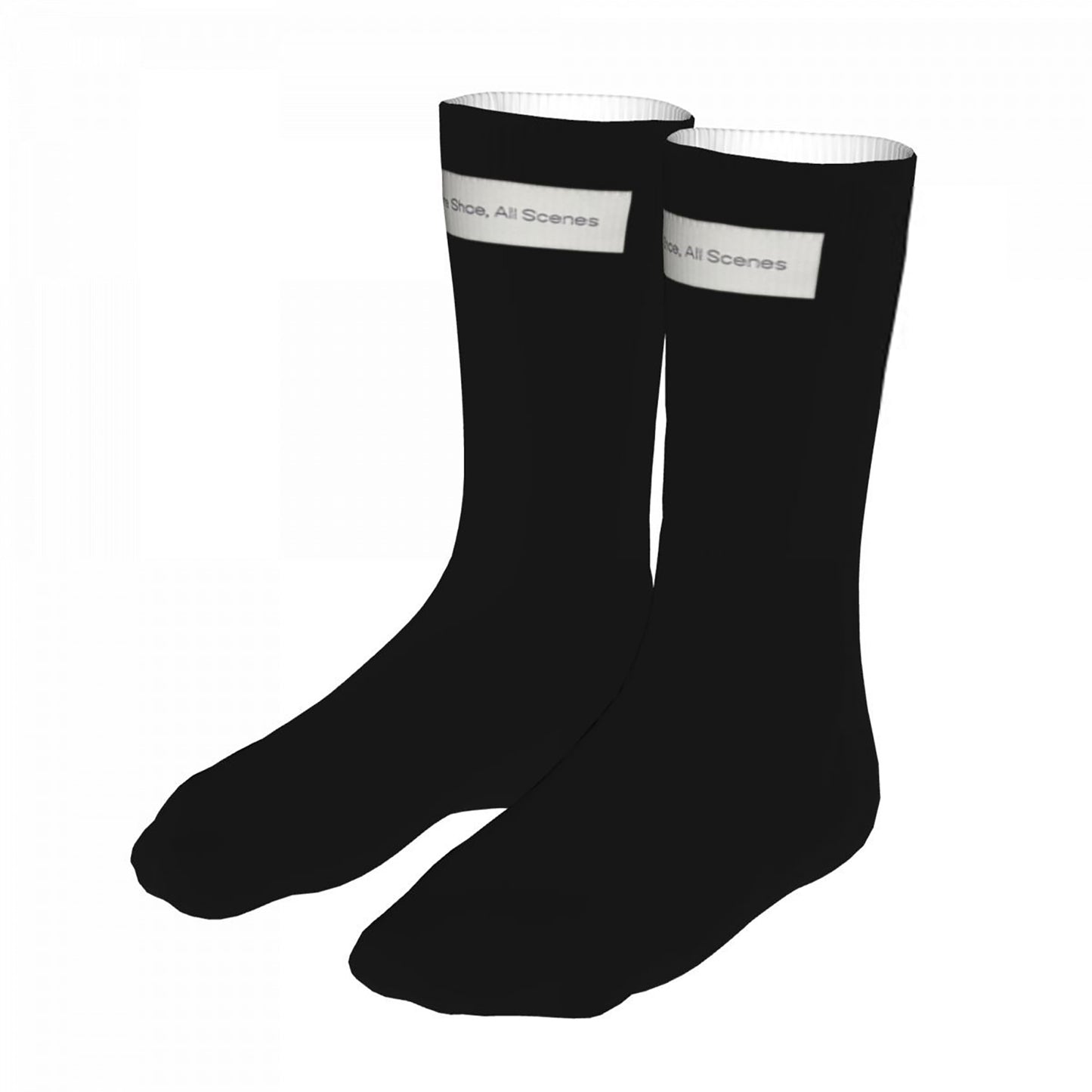 Classic Black Men's Socks Soft and Breathable Daily Wear