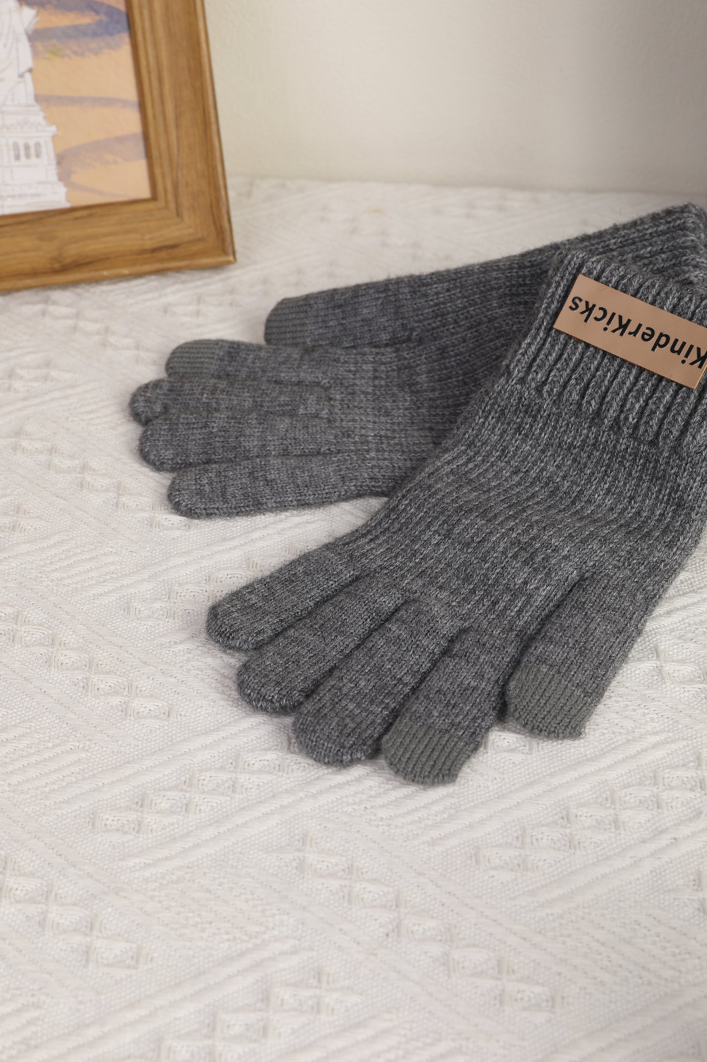 Kinderkicks Wool Grey Gloves
