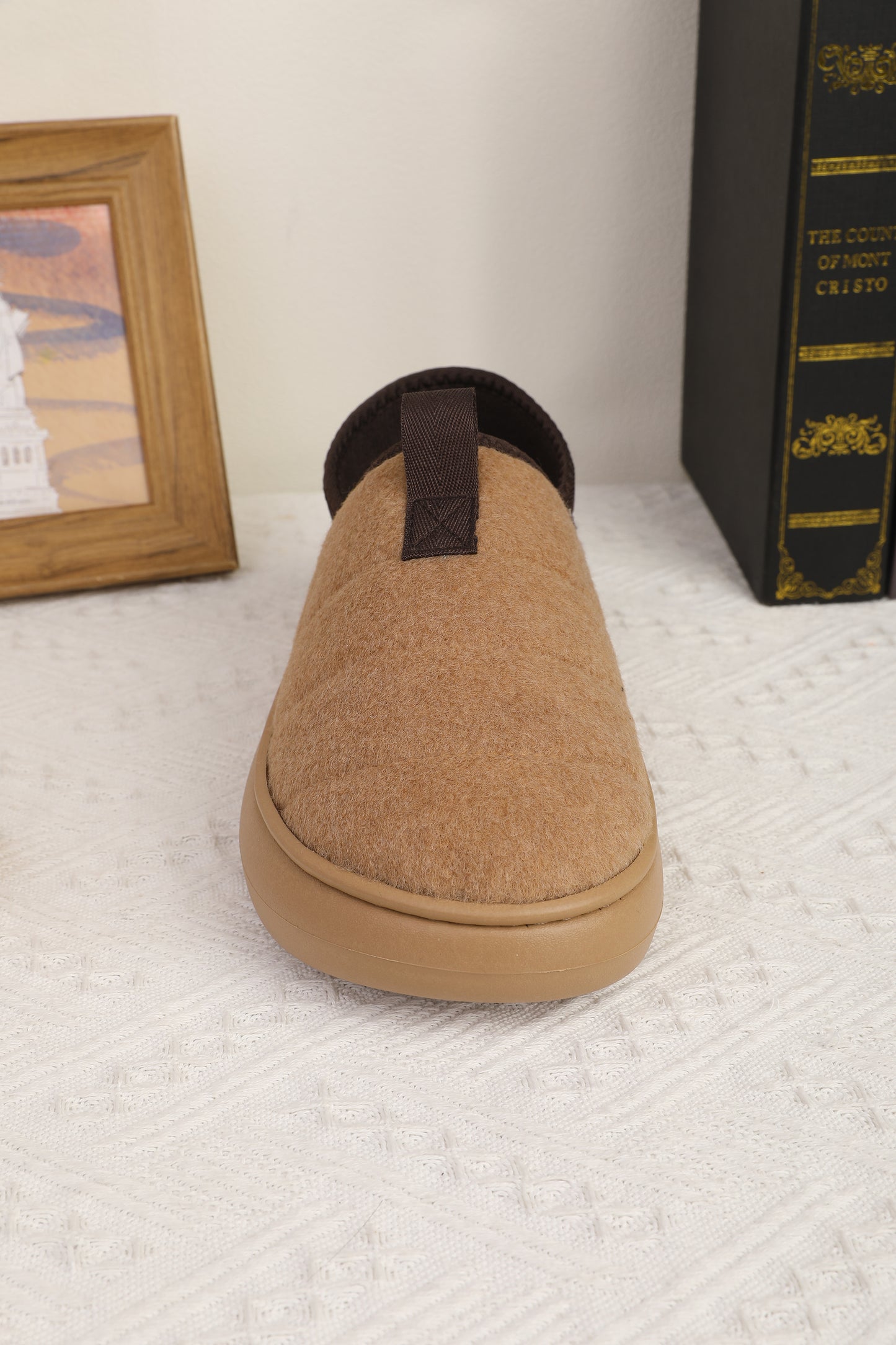 Kinderkicks Cozy Brown Winter Boots — Warm & Comfortable Indoor/Outdoor Kids' Slippers
