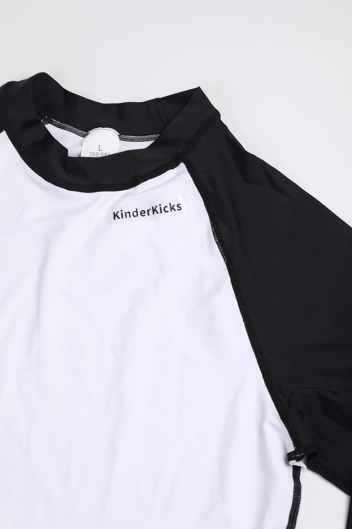 KinderKicks Black & White Cotton-Lined Athletic Set