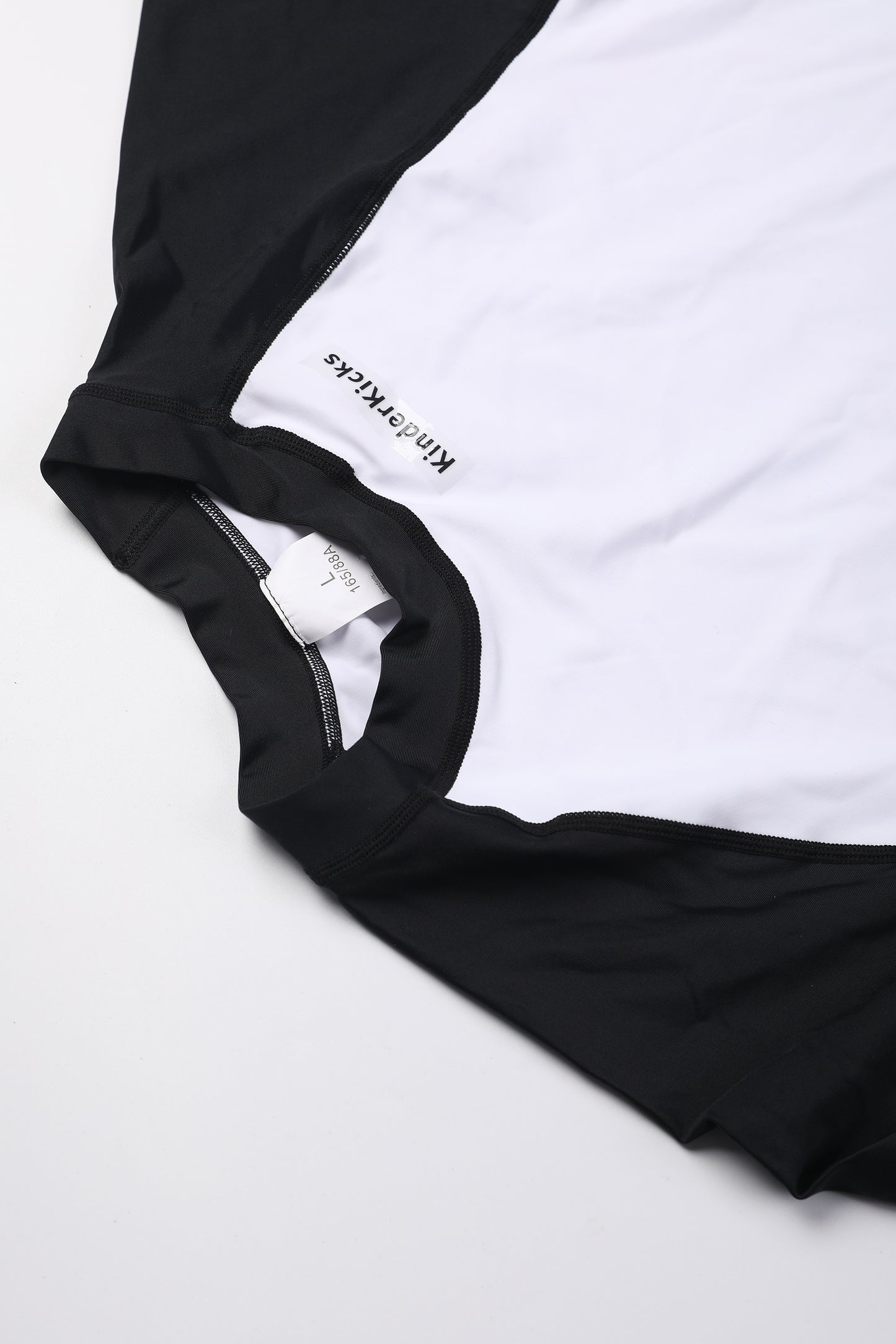 KinderKicks Black & White Cotton-Lined Athletic Set