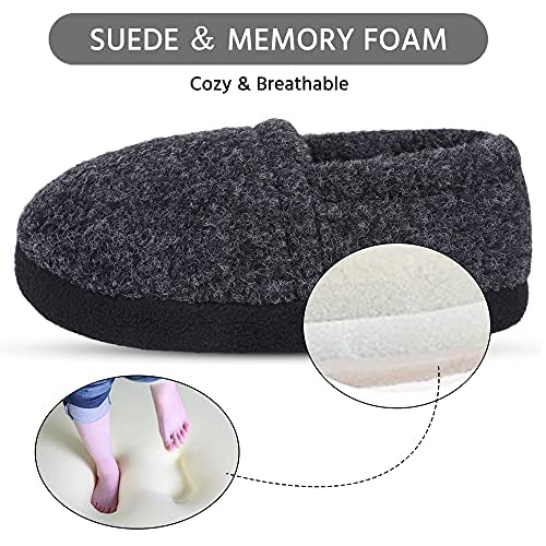 Boys Slippers Kids House Shoes with Cozy Memory Indoor Outdoor (Toddler/Little Kid/Big Kid)