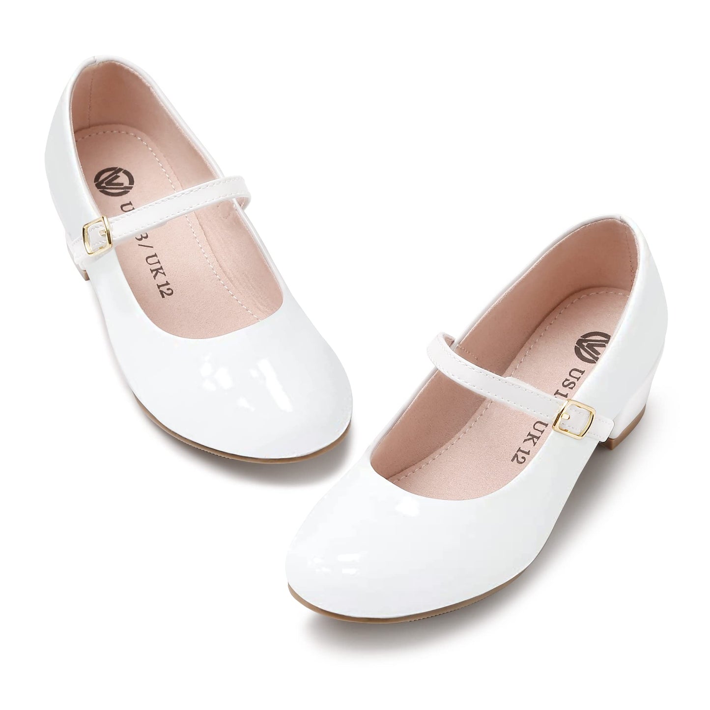 Girls Mary Jane Dress Shoes - Princess Ballerina Flats Low Heels for School Party Wedding, Back to School Shoes for Girls (Little Kid/Big Kids)