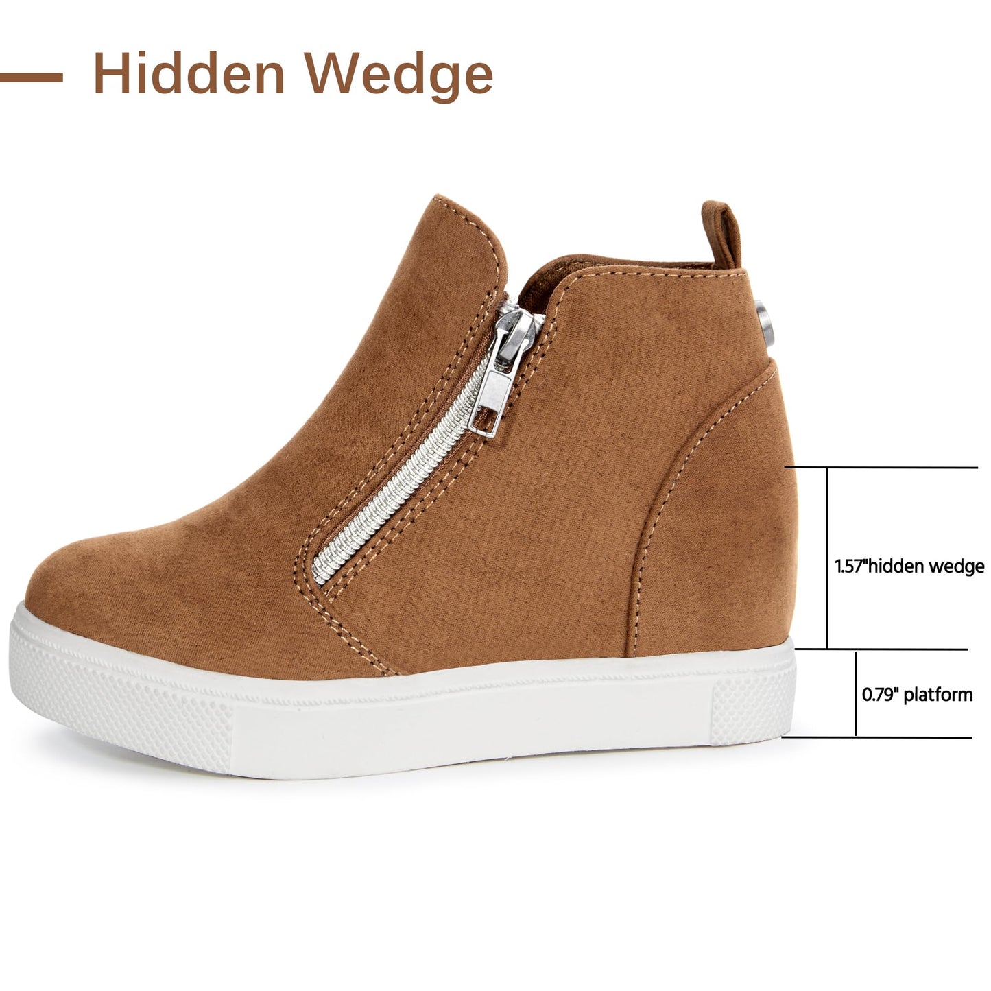 Girls Wedge Sneakers Kids Boots High Top Platform Shoes Littile Kids/Big Kids