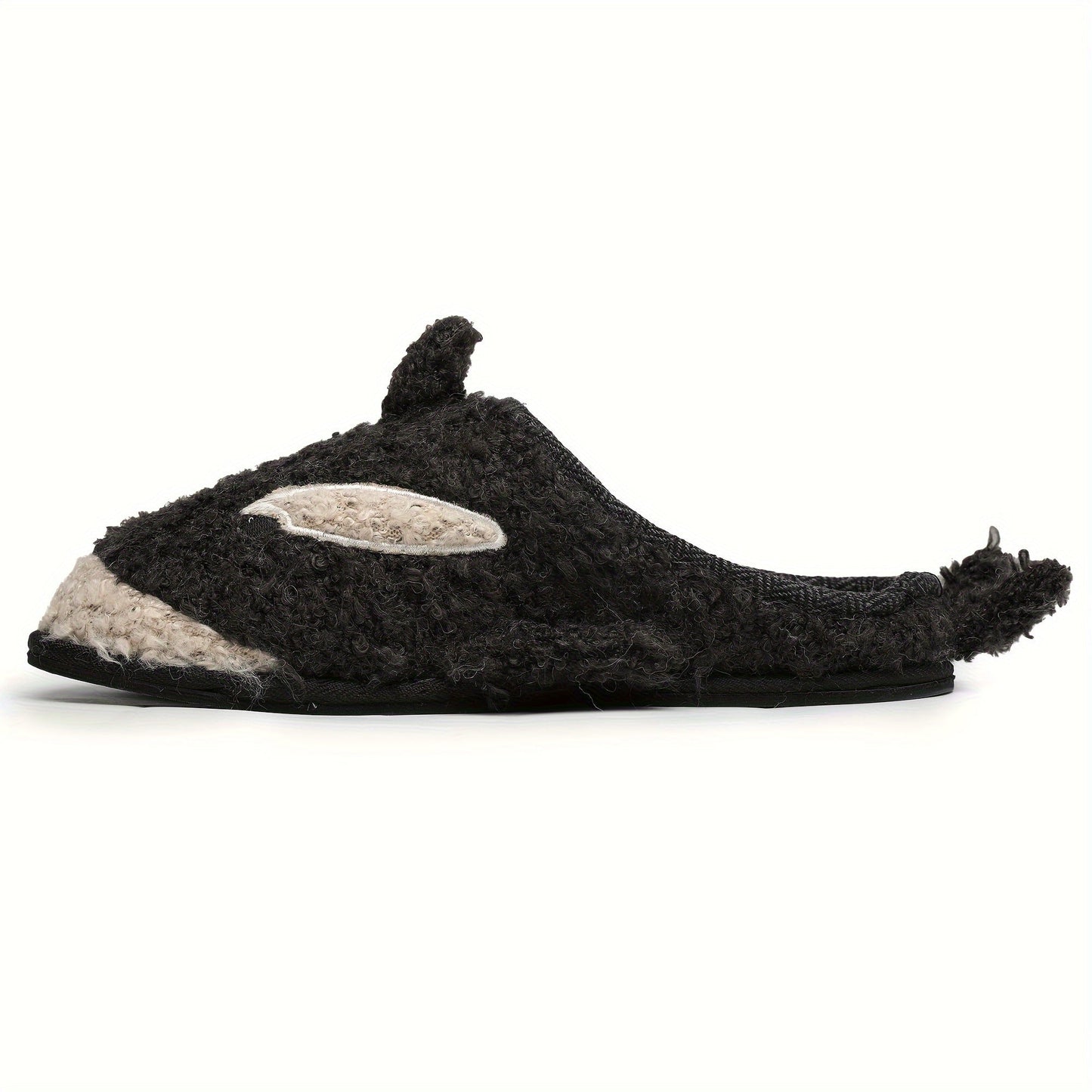 Cute Cartoon Animal Memory Foam Plush House Shoes Men Slippers Slides