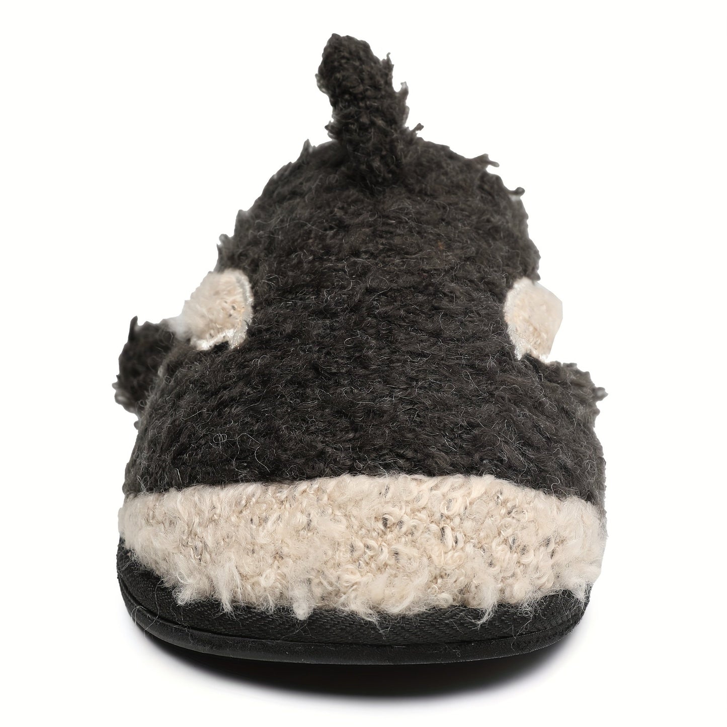 Cute Cartoon Animal Memory Foam Plush House Shoes Men Slippers Slides
