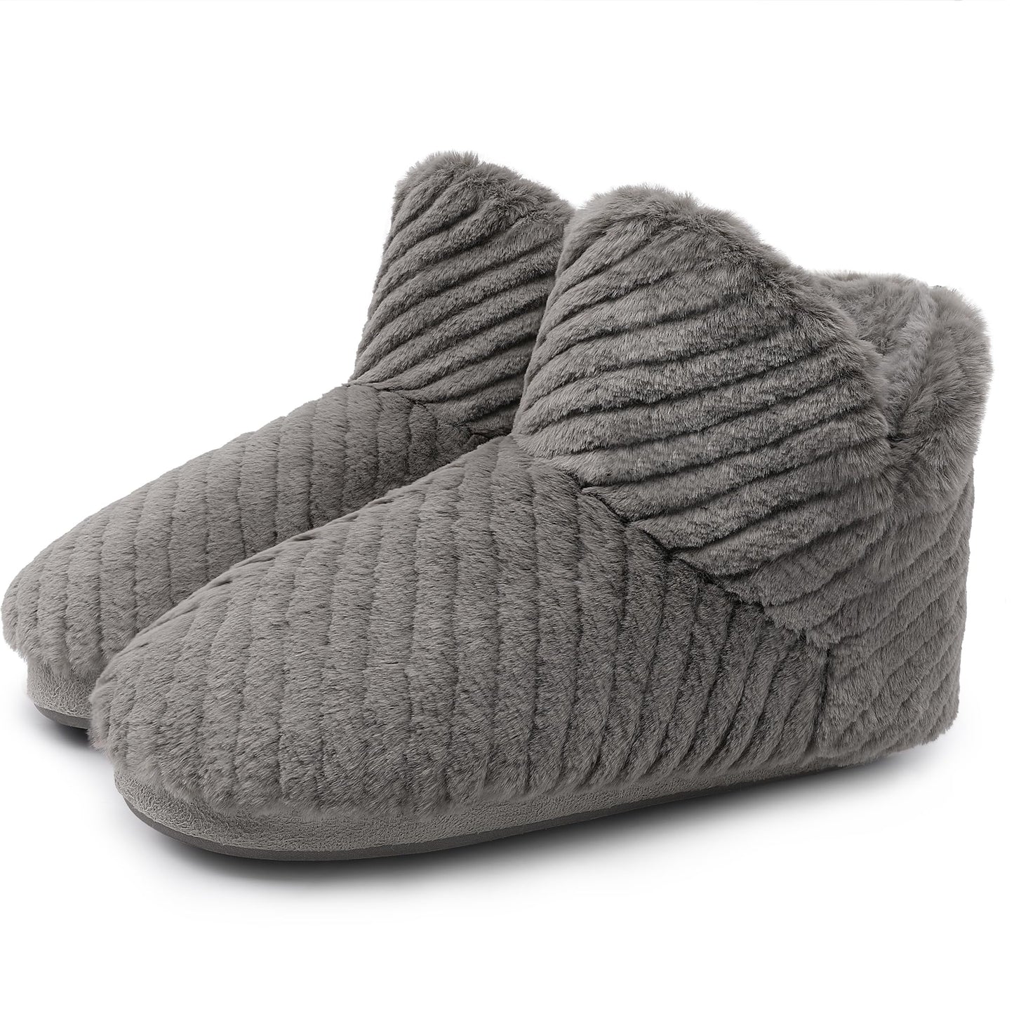 Womens Slippers Winter Warm House Shoes Comfort Soft Fleece Faux Fur Lining Bootie Slippers