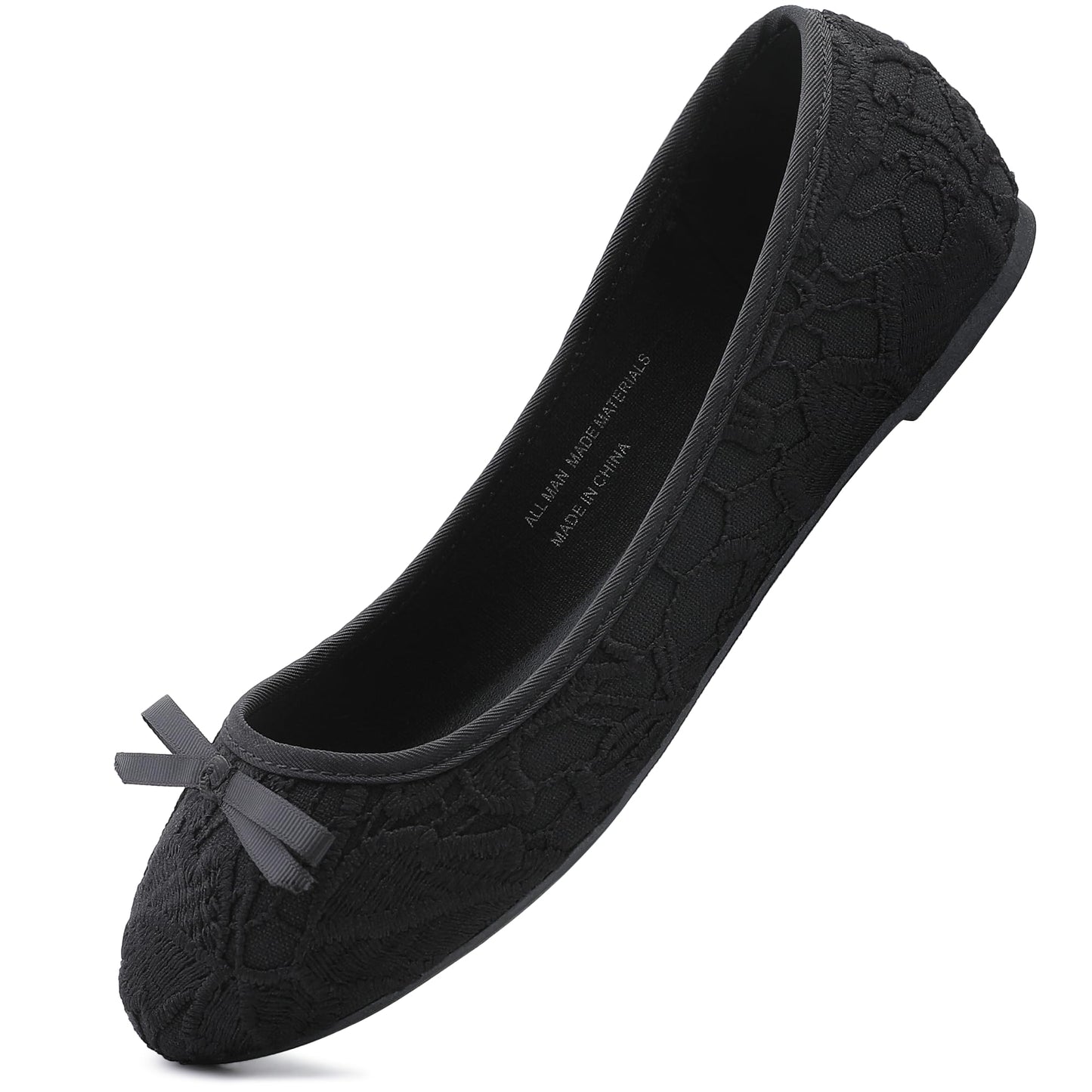 Womens Fashion Ballet Flats Casual Loafers with Bowknot Round Toe Slip On for Women