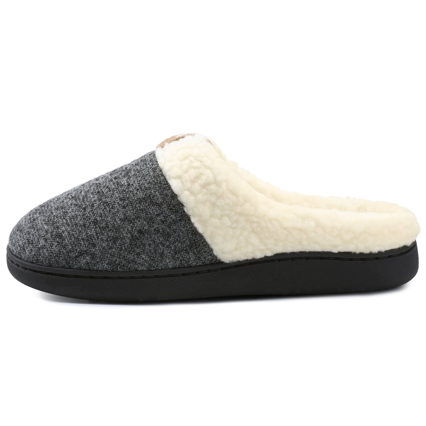 Women's Indoor Bedroom Slipper with Memory Foam, Gift for Women, Wool-Like House Shoe with Anti-Skid Rubber Sole for Ladies