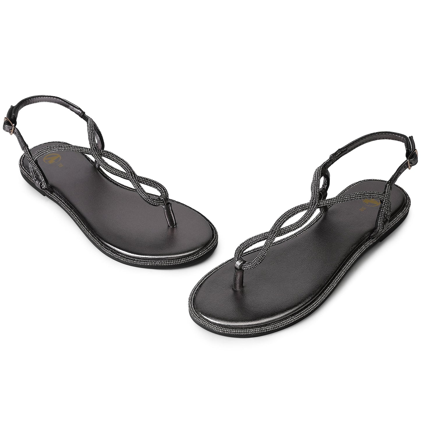 Women's Casual Fashion Thong Sandal with Ankle Strap