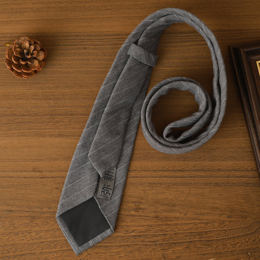 弥新 MIXIN Grey Polyester Necktie