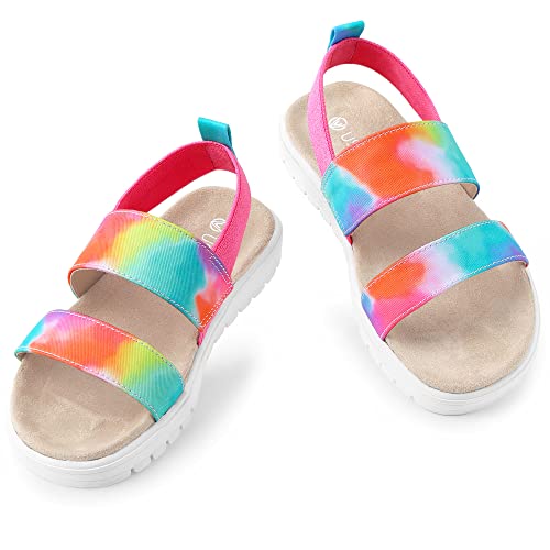 Girls Colorful Sandals Rainbow Sandal for girls, size 13