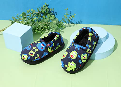 CCVON Slippers for Boys Girls Warm House Shoes Cute Soft Cartoon Cozy Plush Indoor Outdoor Slippers