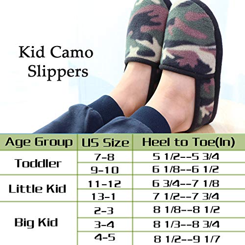 MIXIN Boys Slippers for Little Big Kids Toddler Indoor House Shoes with Memory Foam