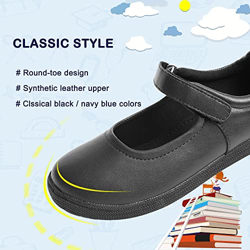 festooning Girls Mary Jane Shoes School Uniform Flats Cute Dress Shoes for Girls Wedding Back to School