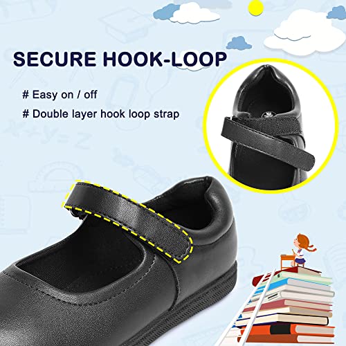 festooning Girls Mary Jane Shoes School Uniform Flats Cute Dress Shoes for Girls Wedding Back to School