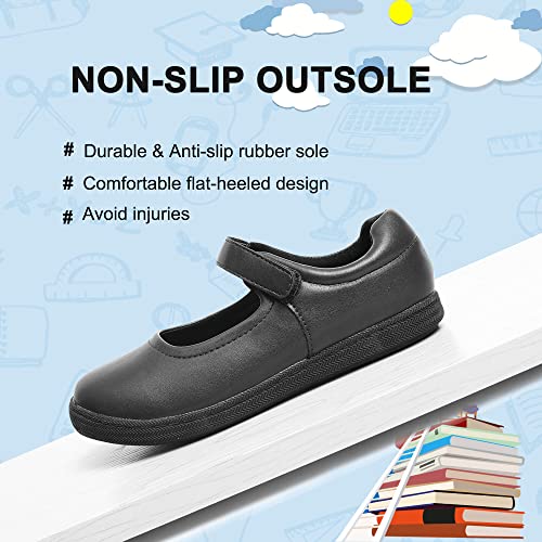 festooning Girls Mary Jane Shoes School Uniform Flats Cute Dress Shoes for Girls Wedding Back to School