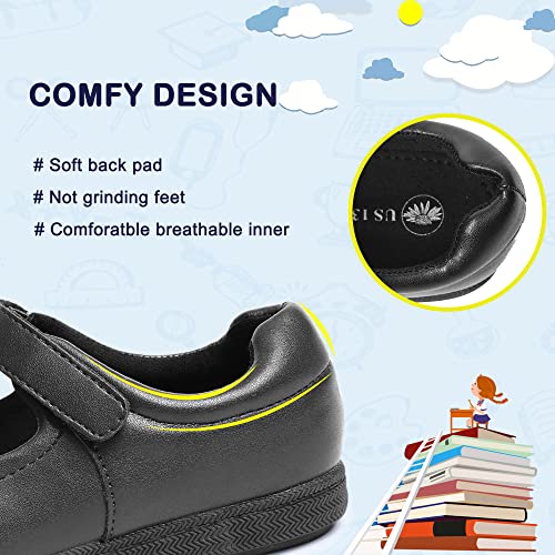 festooning Girls Mary Jane Shoes School Uniform Flats Cute Dress Shoes for Girls Wedding Back to School