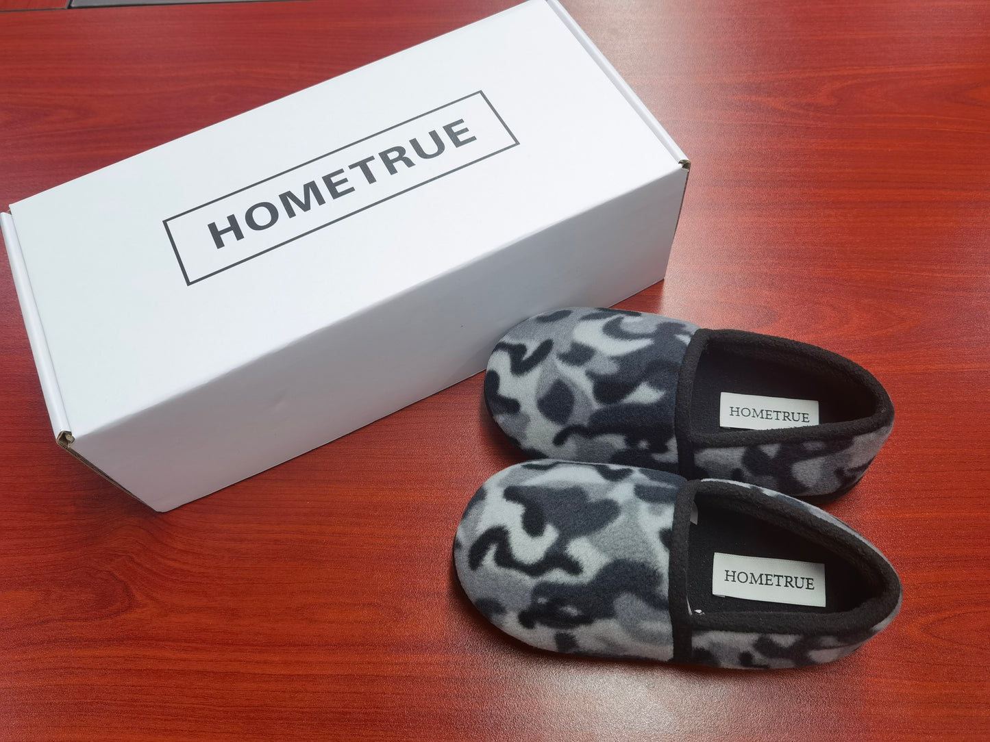 HOMETRUE Boys Slippers Memory Foam House Shoes Size 11 12